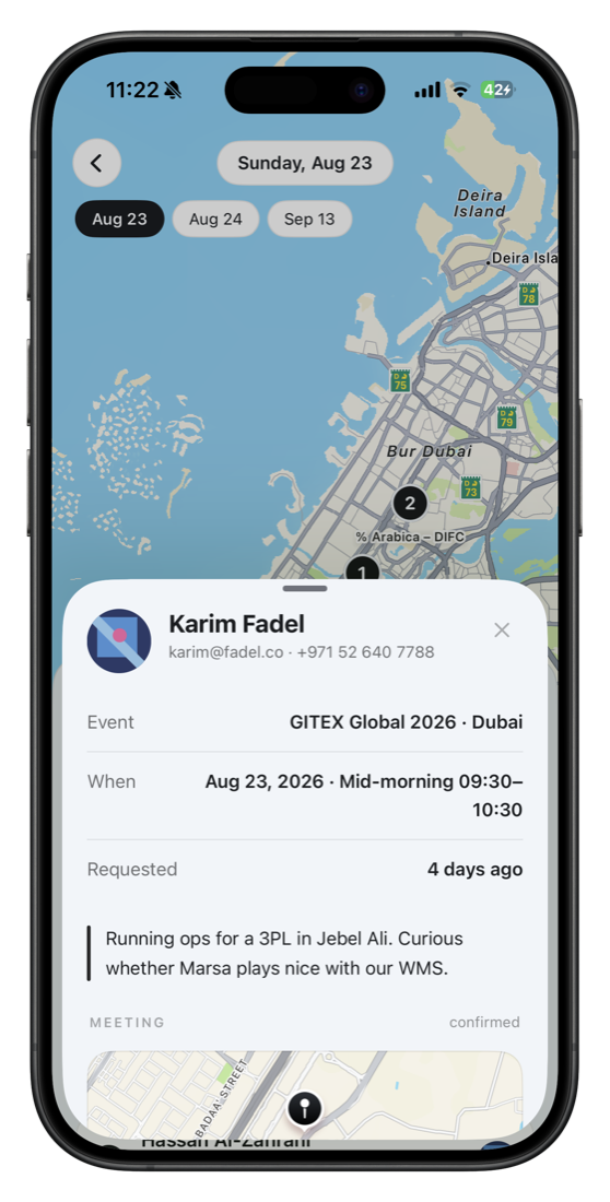 Kifak light map screen