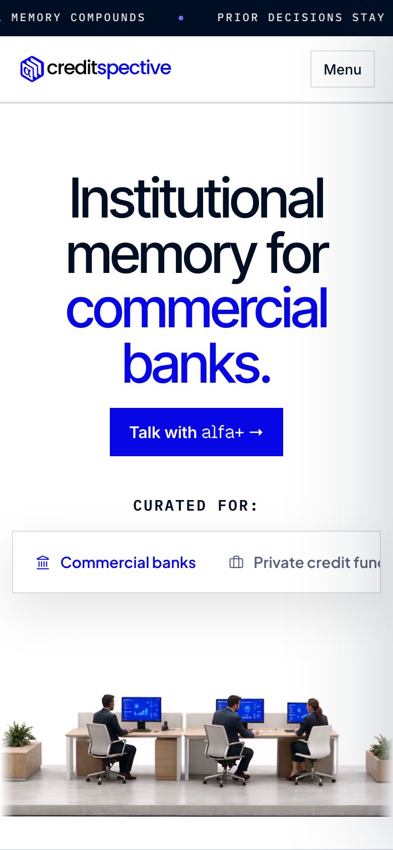 Home page on a phone