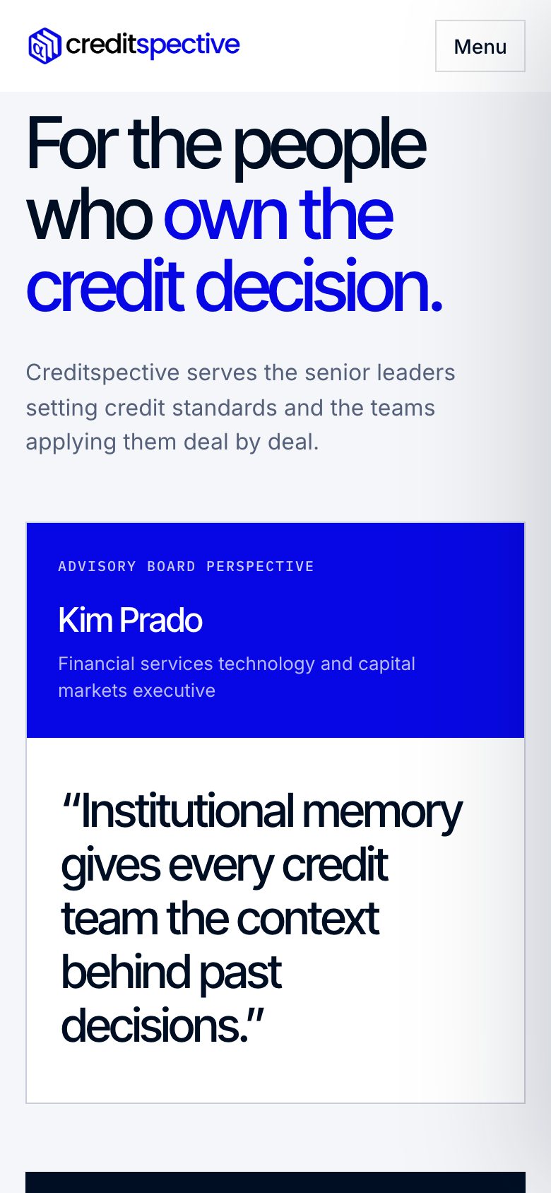 Solutions page on a phone